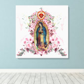 Onze dame van Guadalupe, Nuestra Señora de Guadalu Canvas Afdruk (Insitu (Houten vloer))