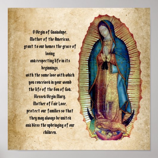 Onze dame van Guadalupe, Nuestra Señora de Guadalu Poster (Voorkant)