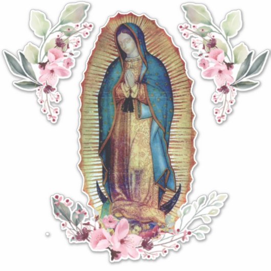 Onze dame van Guadalupe, Nuestra Señora de Guadalu Sticker (Voorkant)