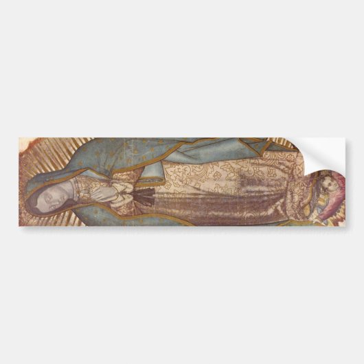 Onze dame van Guadalupe (Nuestra Señora) (Virgen) Bumpersticker (Voorkant)