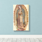 Onze dame van Guadalupe (Nuestra Señora) (Virgen) Canvas Afdruk (Insitu (Houten vloer))