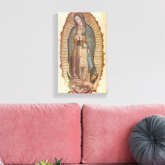 Onze dame van Guadalupe (Nuestra Señora) (Virgen) Canvas Afdruk (Insitu (Woonkamer))