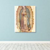 Onze dame van Guadalupe (Nuestra Señora) (Virgen) Canvas Afdruk (Insitu (Houten vloer))