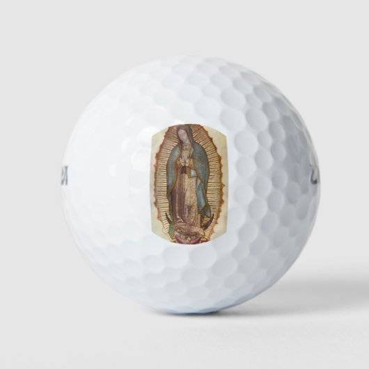 Onze dame van Guadalupe (Nuestra Señora) (Virgen) Golfballen (Voorkant)