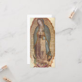 Onze dame van Guadalupe (Nuestra Señora) (Virgen) Kaart (Voorkant / Achterkant in situ)