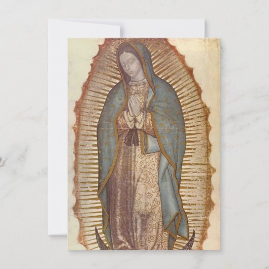 Onze dame van Guadalupe (Nuestra Señora) (Virgen) Kaart (Voorkant)
