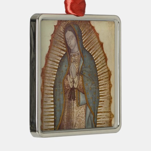 Onze dame van Guadalupe (Nuestra Señora) (Virgen) Metalen Ornament (Rechts)