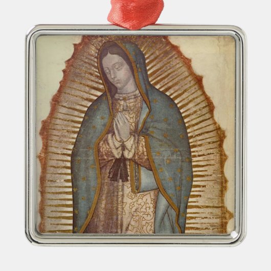 Onze dame van Guadalupe (Nuestra Señora) (Virgen) Metalen Ornament (Voorkant)