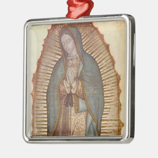 Onze dame van Guadalupe (Nuestra Señora) (Virgen) Metalen Ornament (Links)
