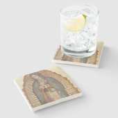 Onze dame van Guadalupe (Nuestra Señora) (Virgen) Stenen Onderzetter (Zijkant)