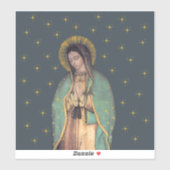 Onze Dame van Guadalupe, op maat gesneden vinylSti Sticker (Vel)