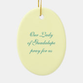 Onze dame van Guadalupe Ornament (Achterkant)