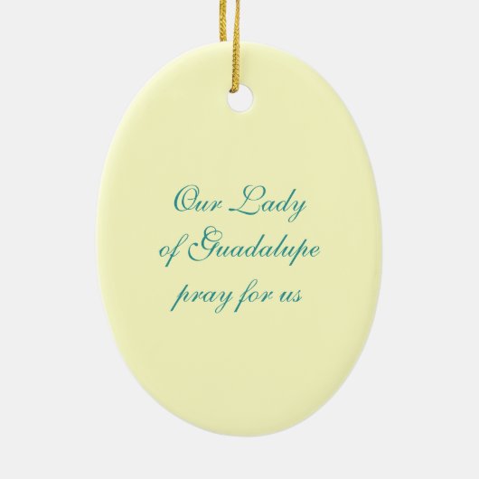 Onze dame van Guadalupe Ornament (Achterkant)