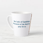 Onze dame van Guadalupe, partijdig van Amerika Latte Mok (Linkerhoek)