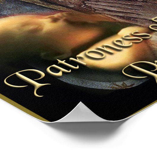 Onze dame van Guadalupe Patroness of the Unborn Poster (Hoek)