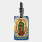 Onze dame van Guadalupe persoonlijke gegevens Bagagelabel (Voorkant verticaal)