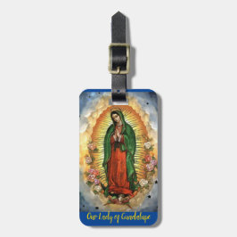 Onze dame van Guadalupe persoonlijke gegevens Bagagelabel