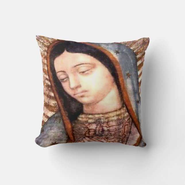 Onze dame van Guadalupe Pillow Kussen (Voorkant)