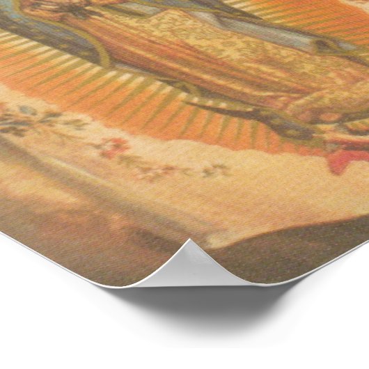 Onze dame van Guadalupe Poster (Hoek)