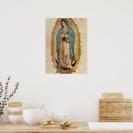 Onze dame van Guadalupe Poster (Keuken)