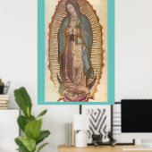 Onze dame van Guadalupe Poster (Thuiskantoor)