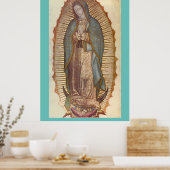 Onze dame van Guadalupe Poster (Keuken)