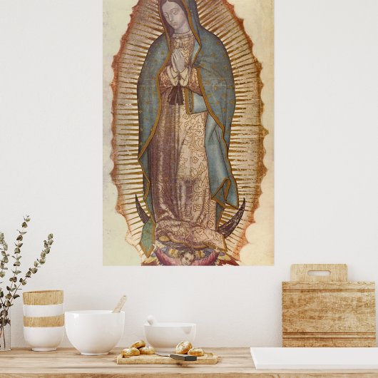 Onze dame van Guadalupe Poster (Keuken)