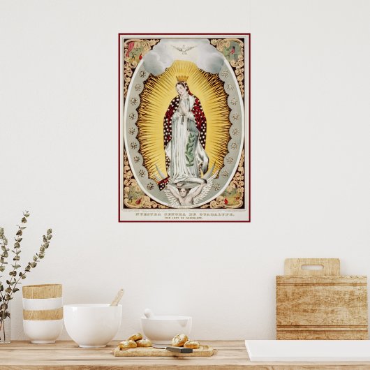 Onze dame van Guadalupe Poster (Keuken)