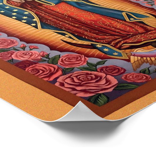 Onze dame van Guadalupe Poster (Hoek)