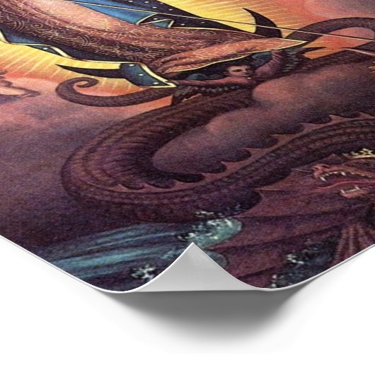 Onze dame van Guadalupe Poster (Hoek)