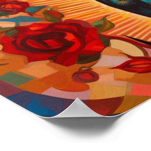 Onze dame van Guadalupe Poster (Hoek)