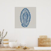 Onze dame van Guadalupe Poster (Keuken)