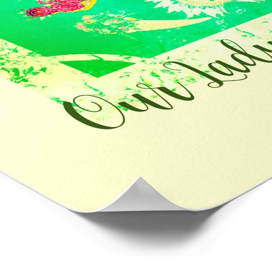 Onze dame van Guadalupe Poster (Hoek)