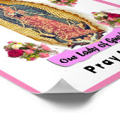Onze dame van Guadalupe Poster (Hoek)