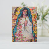 Onze dame van Guadalupe Prayer Kaart (Staand voorkant)