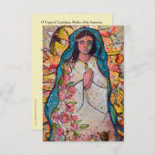 Onze dame van Guadalupe Prayer Kaart (Voorkant / Achterkant)
