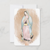 Onze dame van Guadalupe Prayer Kaart (Voorkant)