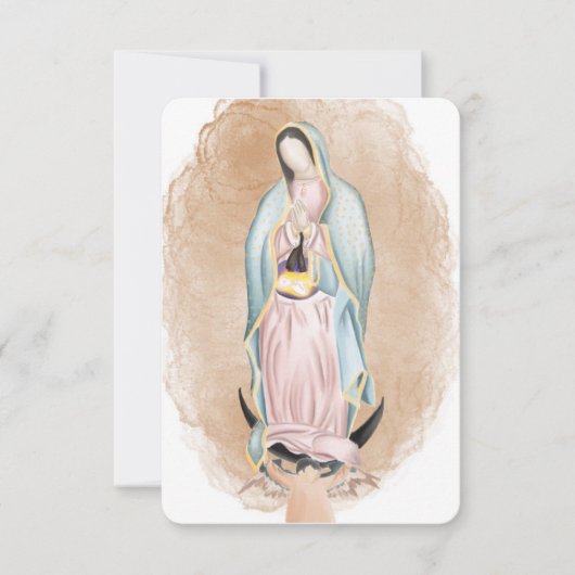 Onze dame van Guadalupe Prayer Kaart (Voorkant)