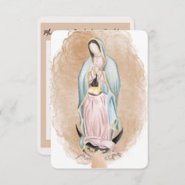 Onze dame van Guadalupe Prayer Kaart