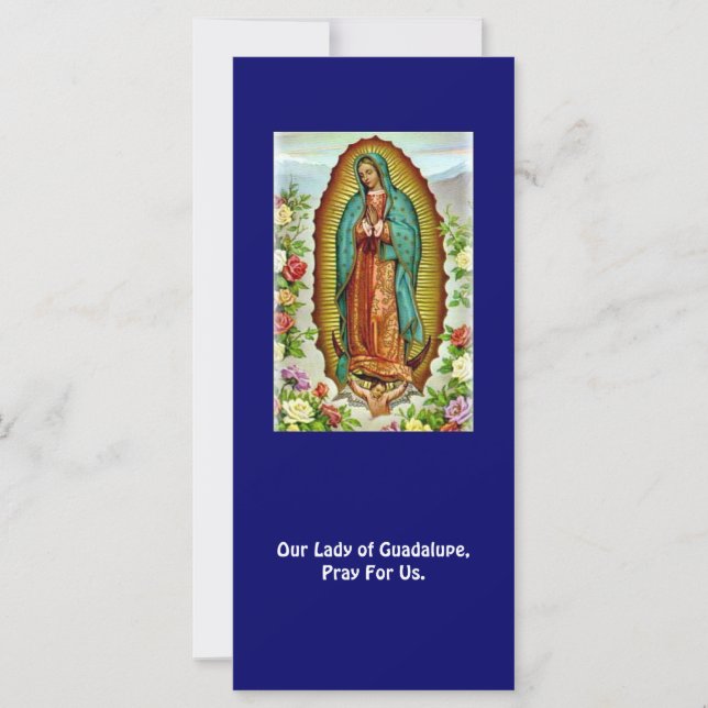 Onze dame van Guadalupe Prayer Kaart (Voorkant)