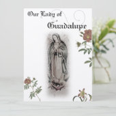 Onze dame van Guadalupe Prayer Kaart (Staand voorkant)