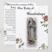 Onze dame van Guadalupe Prayer Kaart (Voorkant / Achterkant)