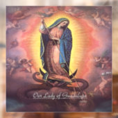 Onze dame van Guadalupe Rev12 Raamsticker (Vel 2)
