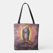 Onze dame van Guadalupe Rev. 12 Tote Bag (Achterkant)