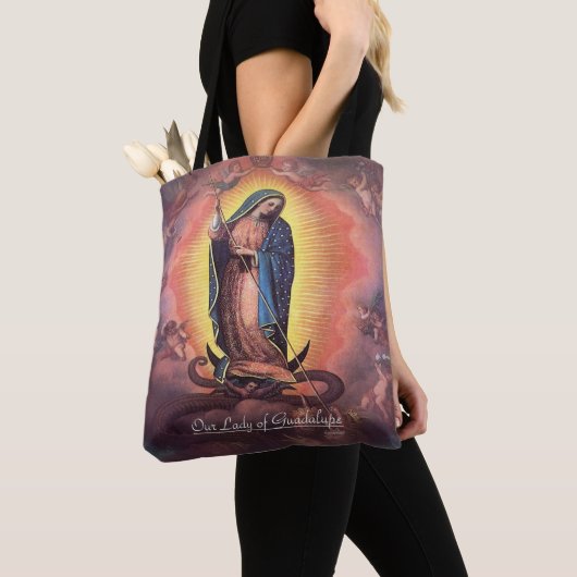 Onze dame van Guadalupe Rev. 12 Tote Bag (Dichtbij)