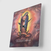 Onze dame van Guadalupe Rev. 12 Vierkante Klok (Hoek)