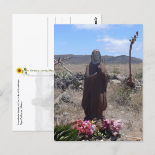 Onze dame van Guadalupe Roadside Shrine - briefkaa Briefkaart