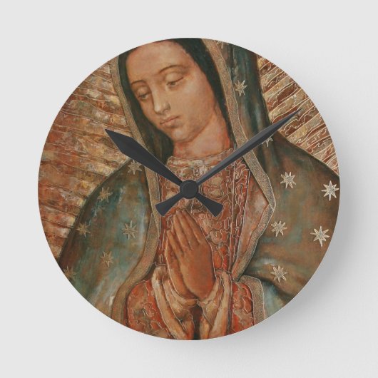 onze dame van guadalupe ronde klok (Voorkant)