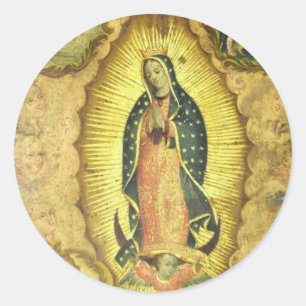 Onze dame van Guadalupe Ronde Sticker