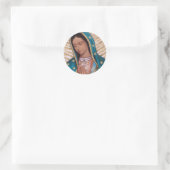 Onze dame van Guadalupe Ronde Sticker (Tas)